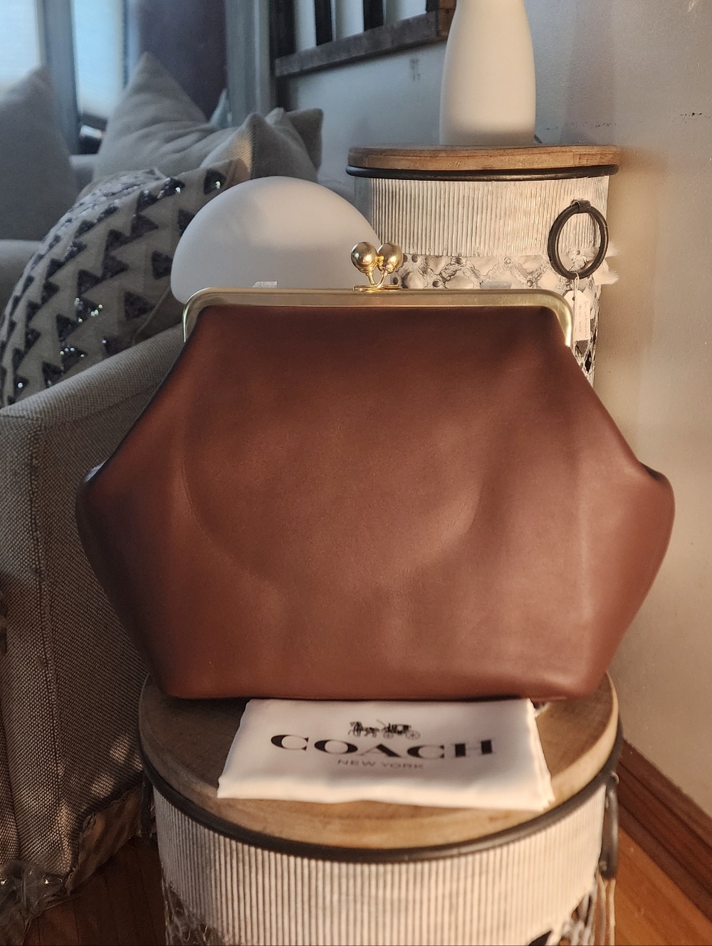NWT Coach Kisslock Frame Bag Large - Picture 3 of 12